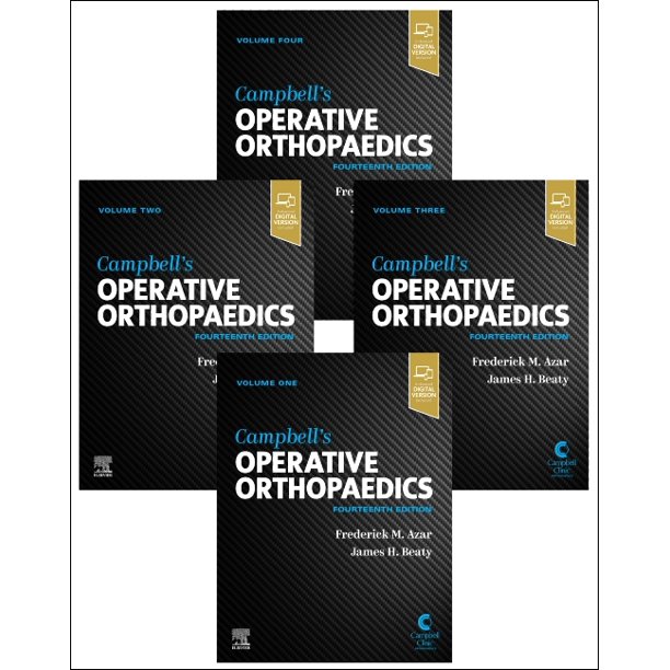 Campbell'S Operative Orthopaedics, 4-Volume Set, 14Th Edition.