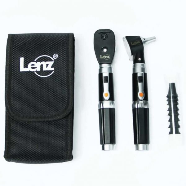 Kit Otoscopio + Oftalmoscopio Equipo de Órganos de los Sentidos GZ-10