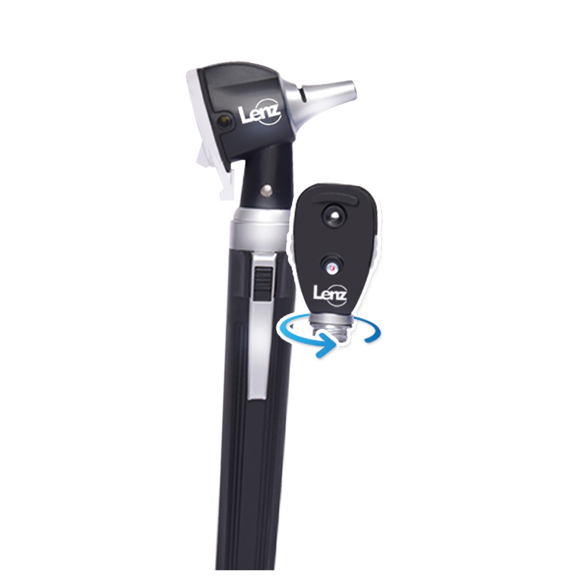 Set De Otoscopio + Oftalmoscopio Con Cabezal Intercambiable HS-OTP10S-A