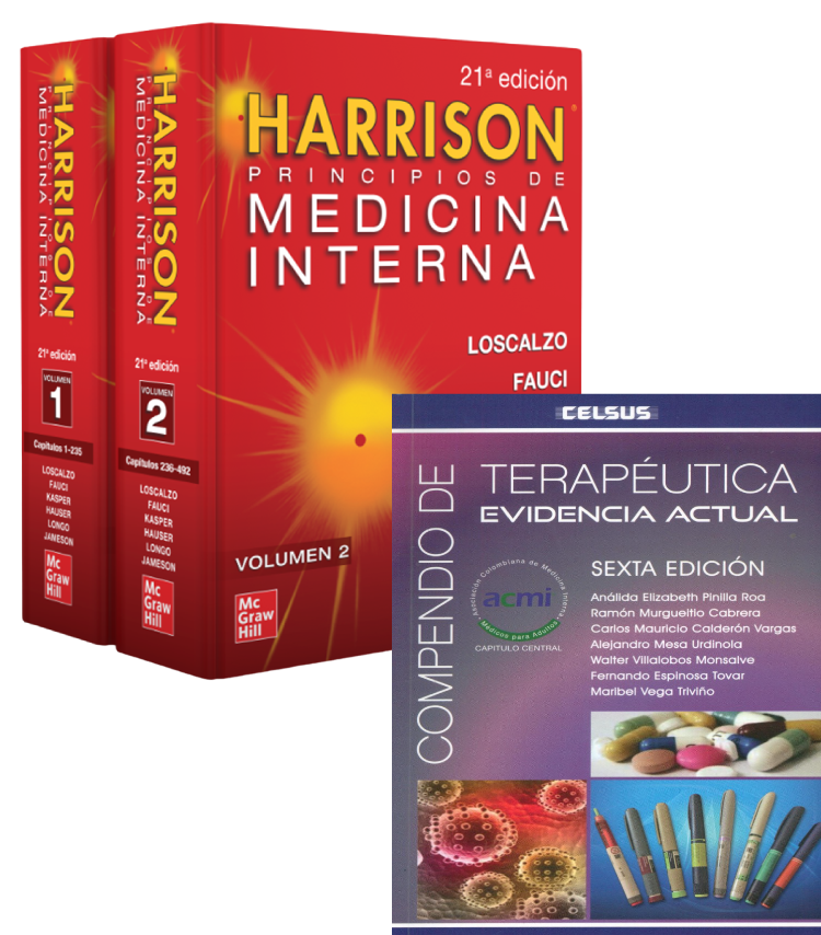 Pack Harrison. Med Int 2 Vol. + Compendio De Terapéutica