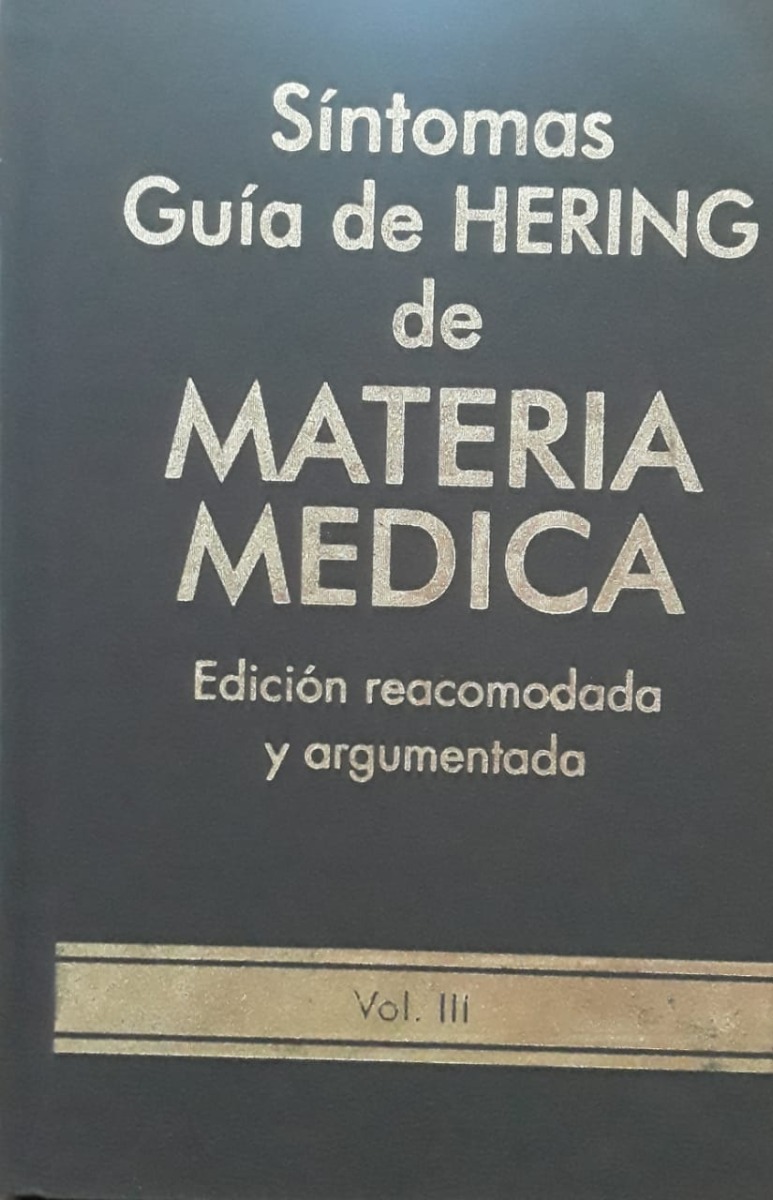 Sintomas Guia De Hering De Materia Medica Vol 3