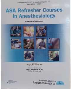 Asa Refresher Courses In Anesthesiology